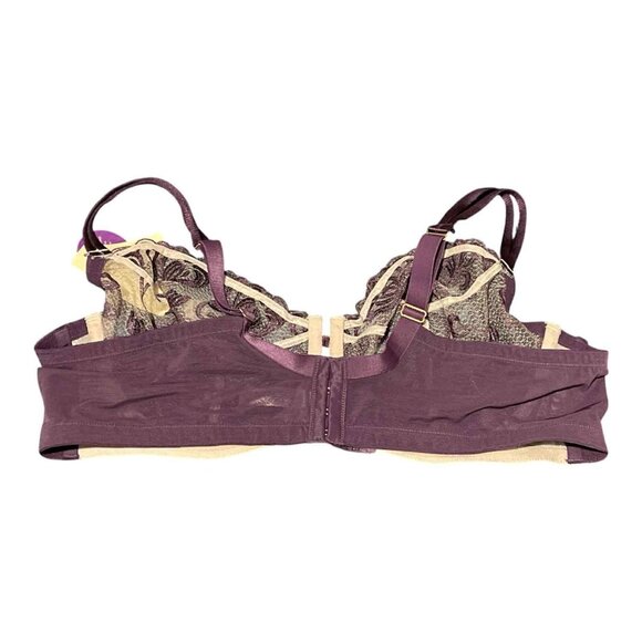 Cacique Bra Womens 46C Embroidered Lace Underwire Seriously Sexy New - Picture 2 of 3